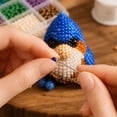 thumbnail image 5 of Tiny 3D Beaded Gnome DIY Kit, 4-Piece Cute Forest Gnome Beading Set, Handmade Bead Art Kit, Decor Gift for Craft Lovers Adults Teens, 5 of 7