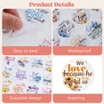 thumbnail image 3 of 1200Pcs Bible Verse Stickers, 24 Styles Floral Scripture Stickers Christian Religious Inspirational Decals for Crafts Cards Envelope Seals and Christian Party Easter Gifts,1.5 Inch, 3 of 7