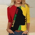 thumbnail image 1 of T-Shirts pour Femmes, Imprimé pour la Saint-Patrick, Col Rond, Manches Trois-Quarts, T-Shirt Ample, Saint-Patrick, 1 of 6