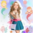 thumbnail image 2 of Armscye Crossbody Bag for Girls with 9 Pcs Mermaid Jewelry, Mermaid Kid Costume Jewelry and 5 Sheets Tattoo Sticker, Play Jewelry with Necklace Bracelet Earrings Hair Clips Ring Bands, 2 of 7