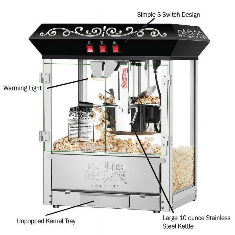 Great Northern Popcorn 10 oz Popper Machine with Accessories