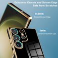 thumbnail image 2 of Compatible with Samsung Galaxy S23 Ultra 5G 2023 Smartphone Case [Ultra Thin Slim] [Flexible Soft TPU] Silicone Shockproof Protective Waterproof Phone Case Cover-Black, 2 of 7
