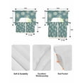 thumbnail image 6 of White Dandelion Kitchen Curtains Sets 36 Inch Length with Valance, Pastoral Botanical Floral Swag Valances and Tiers Curtain Set Drapes Swag Curtains for Living Room, Bathroom, Bedroom, Cafe, 6 of 6