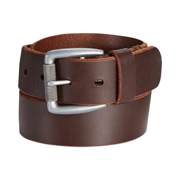 Cinturón texturizado Levi's para hombre, marrón, 34