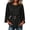 Black, variant on Women French Vintage Flare Sleeve Round Neck Elegant Slim Comfortable Tops