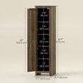 thumbnail image 3 of HOMCOM 67" Kitchen Pantry, Storage Cabinet with Barn Door, Brown, 3 of 10