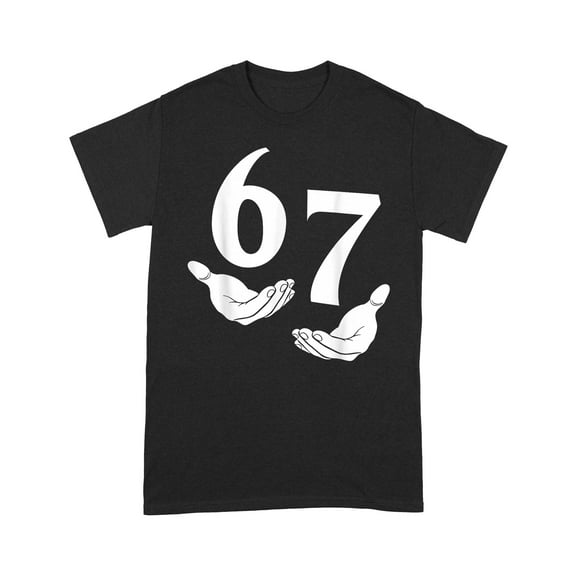 67 Six Seven 6 7 Kids 67 Youth Boys 6-7 Meme Funny Hands 67 T-Shirt