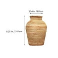 thumbnail image 2 of 1Pc Handmade Rattan Woven Dry Flower Vase Living Room Restaurant Window Decor, 2 of 6
