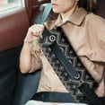 thumbnail image 2 of Tribal Patterns Mastectomy Pillow for Car - Post Heart Surgery Seatbelt Cushion, Artistic Design, 2 of 5