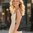 thumbnail image 3 of TSOVTHRID Black Leopard Print Women's Crossbody Bag, PU Leather Cross Body Purses, Cell Phone Leather Handbag, Trendy Crossover Shoulder Bag, 3 of 7