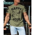 thumbnail image 3 of Gymish Happy Hour Kickboxer Men’s Workout T-Shirt – Funny Gym Tee, Athletic Fitness Shirt for Men, 3 of 6