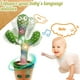 thumbnail image 4 of Juguete de peluche con forma de cactus parlantes LunoMart, recargable, 120 canciones, 4 of 6
