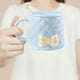 thumbnail image 5 of Taza de café Bowknot de cerámica de 350 ml, taza de té con mango y cuchara, porcelana resistente a altas temperaturas, lindo regalo para el hogar o la oficina, apto para lavavajillas, 5 of 5