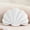 White, variant on Seashell Decorative Pillow Shell Shaped Throw Pillow 3D Insert Beach Pillow Soft Velvet Pillow Sea Ocean Decoration Couch Bed Pillow Cushions(Pink,14 X 11 inch)