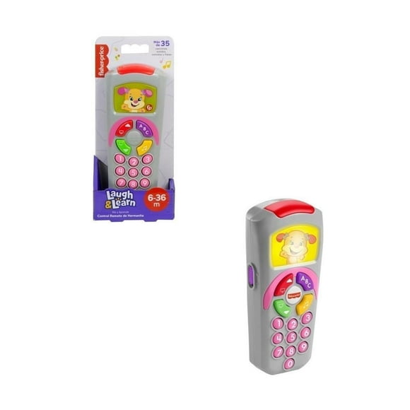 Juguete para Bebés Fisher-Price Ríe y Aprende Control Remoto De Hermanita