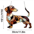 thumbnail image 3 of Colorful Acrylic Window Decoration Memorial Dog Hanging Ornament For Remembering Stained Glass Style Décor For Indoor And Outdoor, 3 of 8