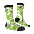 thumbnail image 4 of Yiaed Green Various Lemons Print Great elasticity Crew Socks Sports socks for Men and Women, 4 of 5