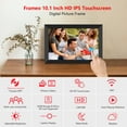 thumbnail image 2 of FRAMEO Digital Photo Frame, 10.1 Inch WiFi Digital Picture Frame with 1280x800 IPS HD Touch Screen, 32GB Storage Auto-Rotate Wall Mountable Easy Share Photos or Videos via Frameo App from Anywhere, 2 of 9