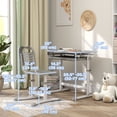 thumbnail image 2 of Qaba Ensemble Table et Chaise d'Étude à Hauteur Réglable, Bureau Gris en MDF et Acier avec Dessus Inclinable à 45°, Tiroir, Fentes pour Stylos et Crochet, Espace de Travail Ergonomique pour Chambre Ou Bureau à Domicile, 2 of 7