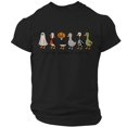 thumbnail image 2 of Halloween Shirts for Men Candy Spider Graphic Short Sleeve Scary Tees Witch Hat Print Crew Neck Spooky Vintage Tops S, 2 of 5