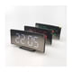 thumbnail image 3 of Reloj despertador digital Reloj electrónico curvo Pantalla LED grande Reloj con espejo Reloj despertador silencioso (pilas no incluidas), 3 of 4