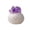 colour, variant on Natural Crystal Stone Ornament with Clay Base, Amethyst Geode Decor for Home or Desk, Healing Crystal Decoration for Office and Gift Giving