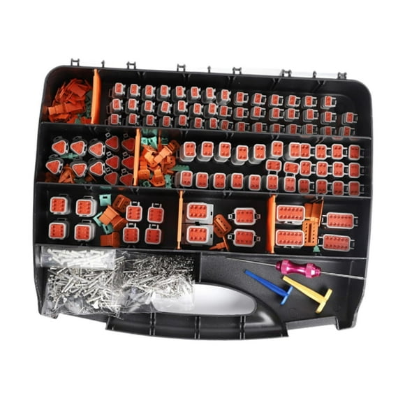Colaxi 603 Pieces DT Deutsch Connector Kit 2P 3P 4P 8P 6P 12P High Performance Premium Dustproof DT Connector Removal Tool for Truck