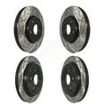 thumbnail image 1 of DS-One Front Rear Coated Drilled Slotted Disc Brake Rotors Kit for Car 2010-2015 Chevrolet Camaro LT LS KD-100208, 1 of 11