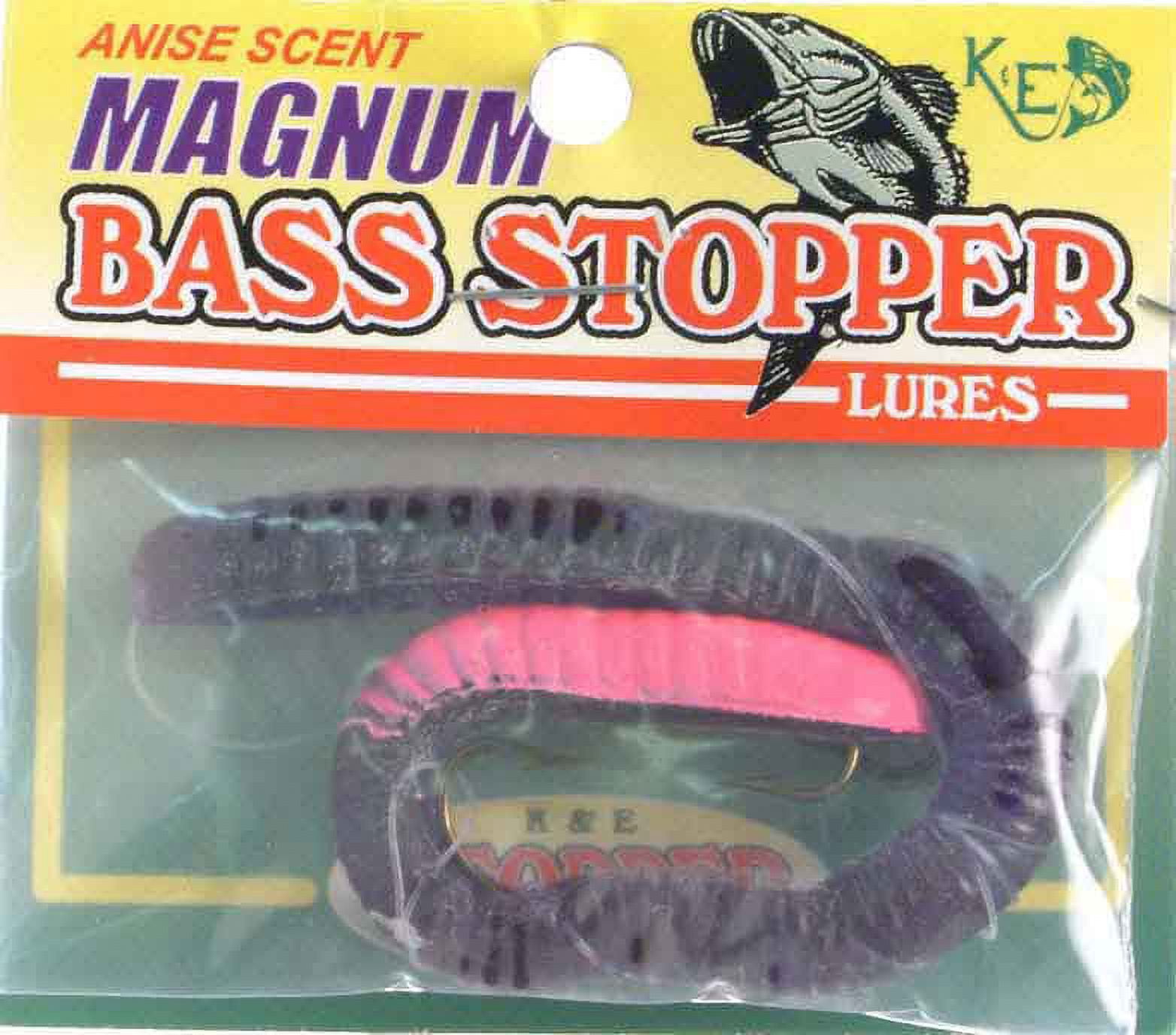 (2 pack) CrimeStopper K&E Lures Bass Stopper Magnum, 3 Hooks
