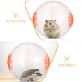 thumbnail image 3 of PAMINGONO 2 Pcs Balles d'Exercice Transparentes pour Hamster pour Petits Animaux avec Grand Espace de Course et Intérieur Lisse, 3 of 8