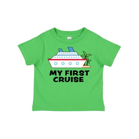 

Inktastic My First Cruise with Cruise Ship and Palm Trees Gift Toddler Boy or Toddler Girl T-Shirt
