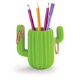 thumbnail image 2 of Mustard Pen Holder Desktop Organiser - Green Cactus, 2 of 7