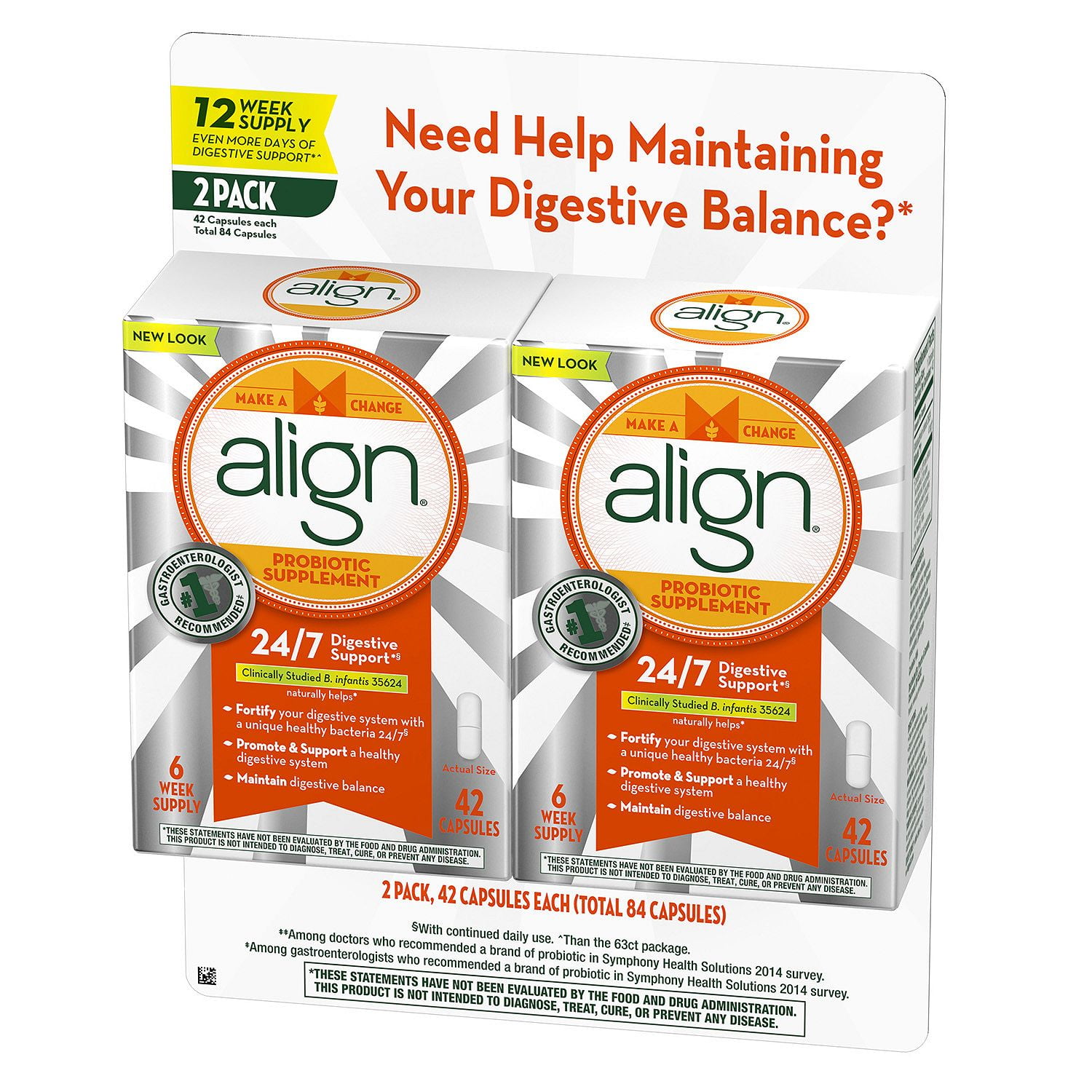 Align Probiotic Supplement 84 Ct