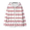 thumbnail image 4 of Ketyyh-chn99 Sweatshirt for Women Lightweight Zip up Hoodies for Women Hooded Sweatshirts Long Sleeve Thin Jacket with Zipper Pink,L, 4 of 4