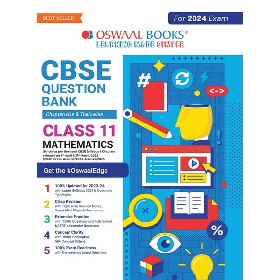 Oswaal CBSE Class 11 Mathematics Question Bank (2024 Exam), (Paperback)