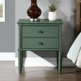 thumbnail image 3 of Comfort Pointe Ellison Vintage Green Wood 2-drawer Coastal Style Nightstand, 3 of 14