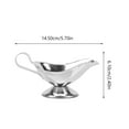 thumbnail image 3 of Meijiashe Stainless Steel Gravy Metal Creamer Cup with Handle, 3 of 11