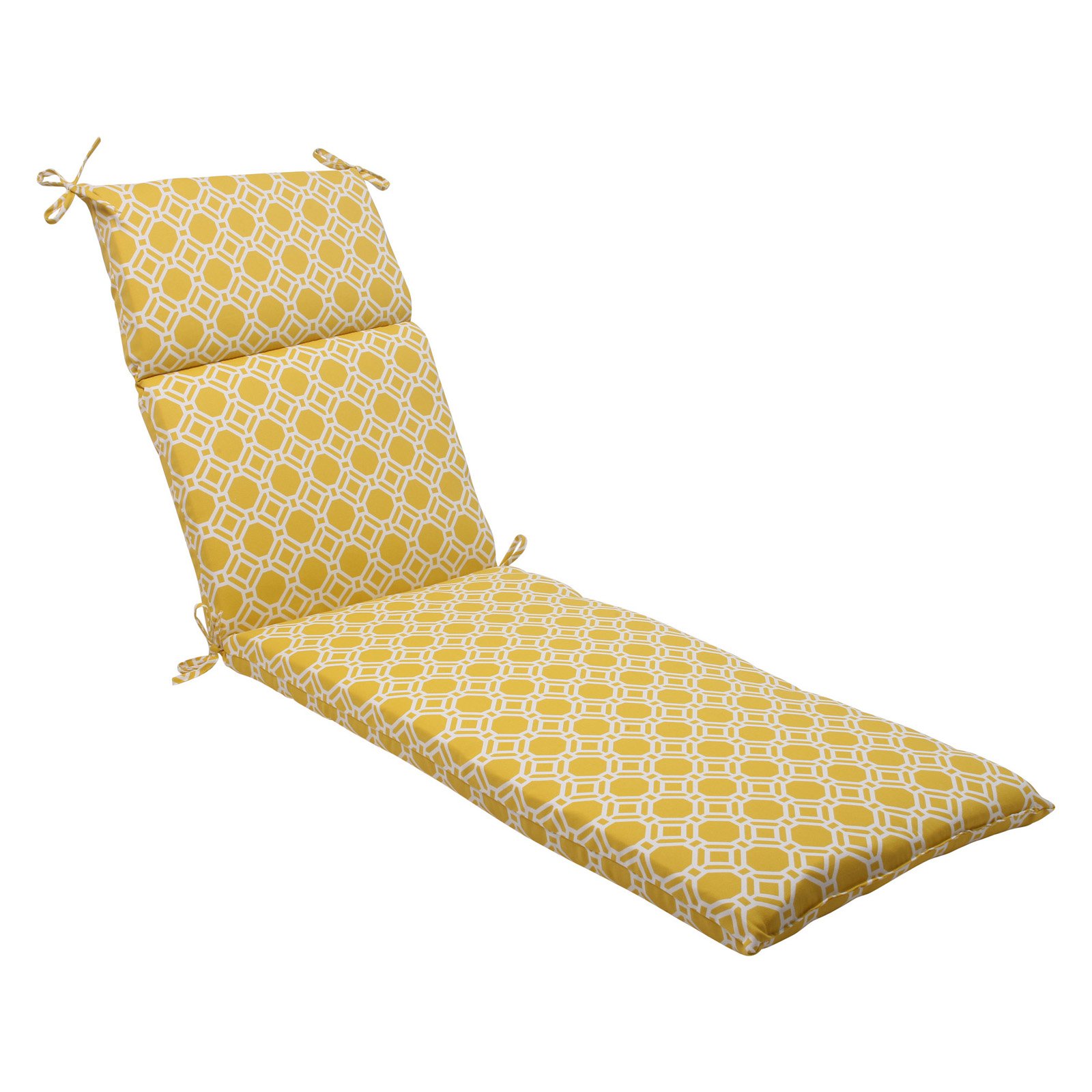 Pillow Perfect Outdoor/ Indoor Rossmere Yellow Chaise Lounge Cushion