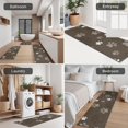 thumbnail image 5 of Brown Dog Paw Footprint Kitchen Rugs Sets Of 3,Kitchen Runner Rugs Non Skid Washable,Decorative Kitchen Floor Mats for Kitchen,Sink,Laundry,17"x30"+ 17"x47" + 17"x59", 5 of 6