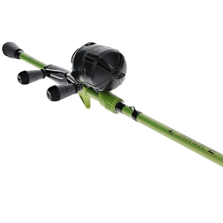 Lew s Mach 2 Spincast Reel and Fishing Rod Combo 6-Foot 9-Inch 1-Piece Rod Size 30 Reel Black/Green