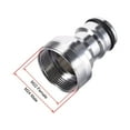 thumbnail image 3 of Unique Bargains Brass Faucet Tap Quick Connector M22 M24 Thread Hose Pipe Adapter Fitting for Dishwasher Washing Machine, 3 of 5
