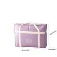 thumbnail image 3 of Large Capacity Quilt Storage Bag Waterproof Dustproof, Heavy Duty Moving Packing Organizer for Comforters Blankets, Reinforced Handles Durable Fabric, Home Relocation Essential, 3 of 5