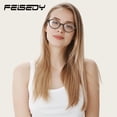 thumbnail image 3 of Gafas de luz azul FEISEDY Vintage Ovaladas para mujeres y hombres B0242, 3 of 8