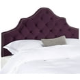 thumbnail image 2 of SAFAVIEH Arebelle Rustic Glam Tufted Headboard with Nail Heads, Full, Aubergine, 2 of 4