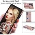 thumbnail image 4 of Case for Samsung Galaxy S23+ Plus (Not S23) with Card Slot Holder, Removable Adjustable Shoulder Strap Lanyard Crossbody Neck Purse Phone Case for Samsung Galaxy S23 Plus KB Rose, 4 of 15