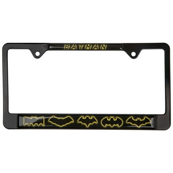 Batman 825417 Evolution Black Metal License Plate Frame by Elektroplate, Black