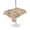 Beige, variant on Outdoor Tablecloth with Umbrella Hole for Patio/Picnic/Party/Camping, Brown Waterproof Table Cloth Rectangle Table Cover Washable, Spring Flora (54"x 80")