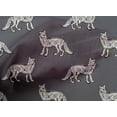 thumbnail image 4 of oneOone Cotton Poplin Fabric Fox Block Printed Fabric 1 Yard 56 Inch Wide, 4 of 4