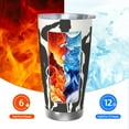 thumbnail image 6 of Rocae Veterans Day for 20 Ounces Stainless Steel Insulted Tumbler Car Cup Drink Mug Inspirational Graduate Present-Straw Three-piece Set, 6 of 8