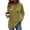 Yellow, variant on Women's Ribbed Hooded Sweater - Loose Buttoned Pullover Long Sleeve Sweatshirt - Lightweight Fall Daily Versatile Tops